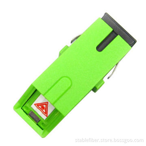 SC/APC Adapter with Integrated Swing Shutter, Used in Telecommunication and Network